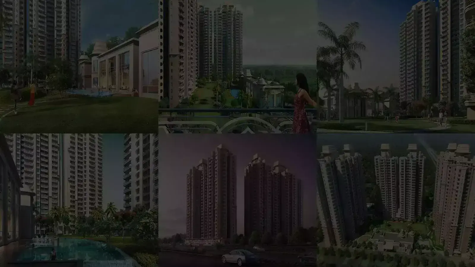 Official CRC Sublimis residential-tower and landscaped-community montage in Sector 1 Greater Noida West