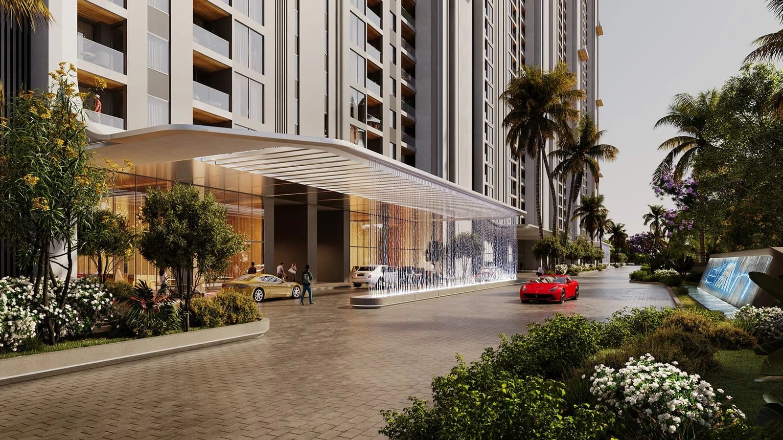 Elan The Presidential — Residential arrival, artistic impression