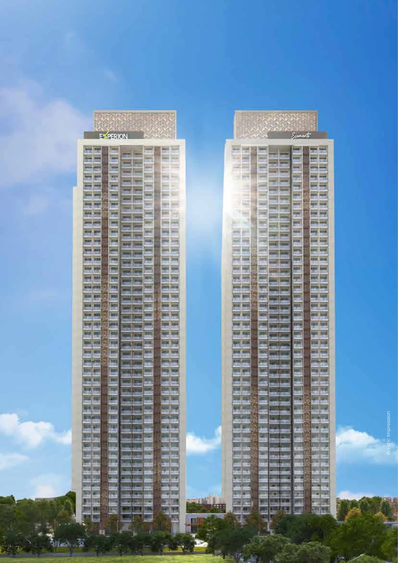Experion Elements twin towers — artistic impression from the Phase II brochure