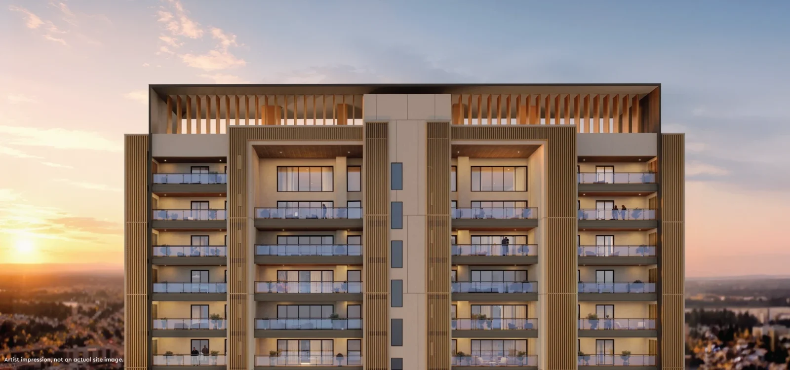 Godrej Samaris tower crown — architectural impression