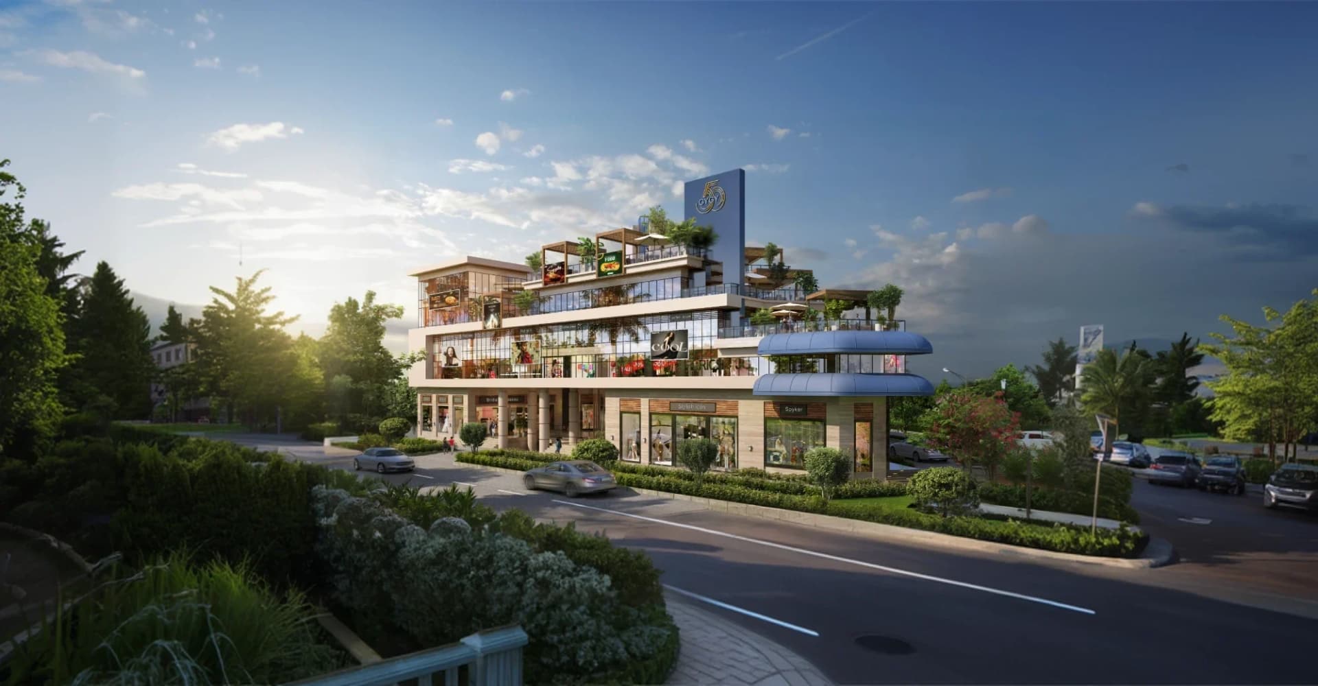 GYGY FIVEO terraced retail building — artistic impression