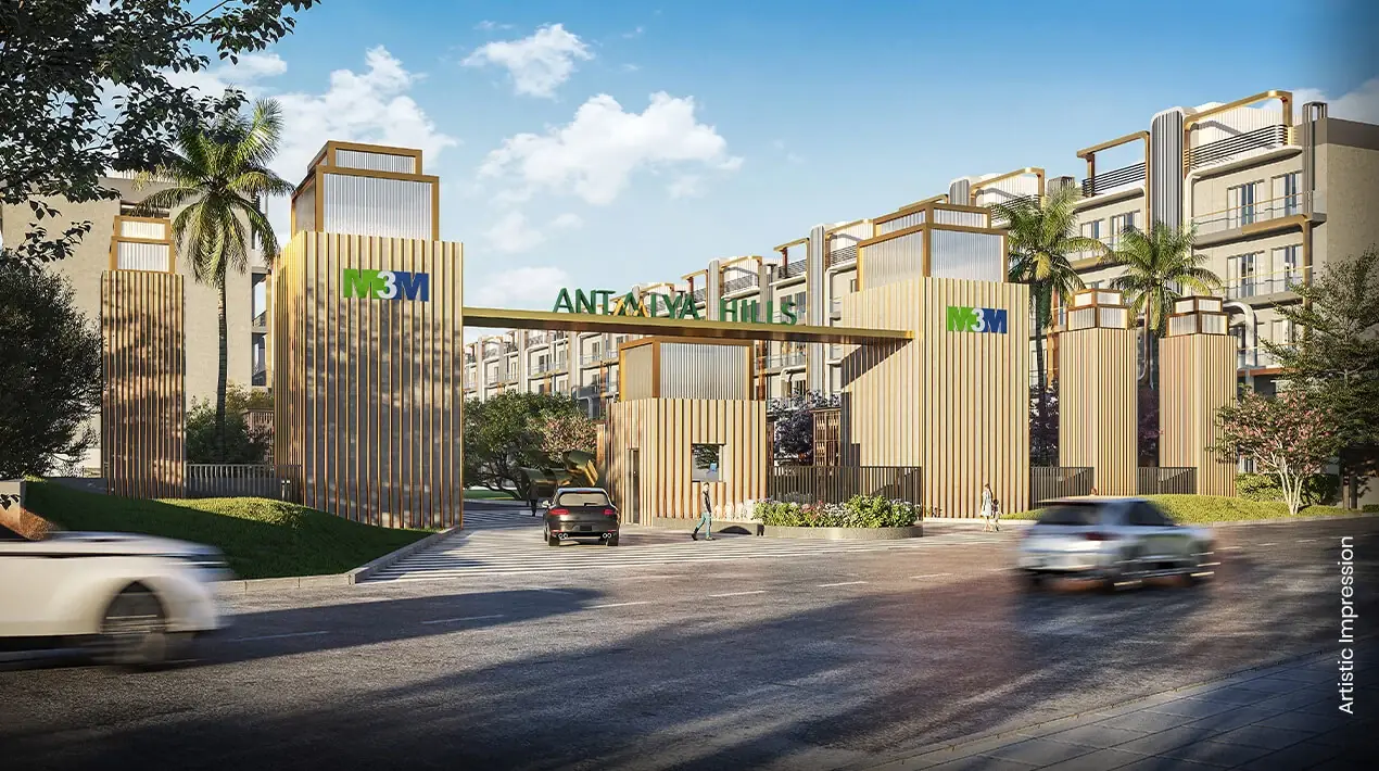 M3M Antalya Hills entrance, developer artistic impression