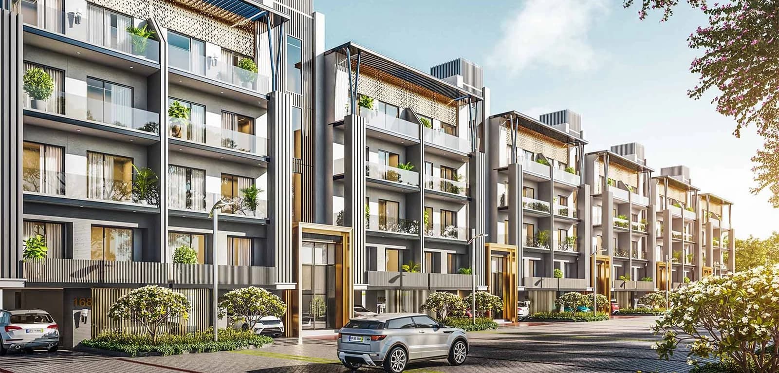 Smartworld Orchard — Low-rise residential streetscape, artistic impression
