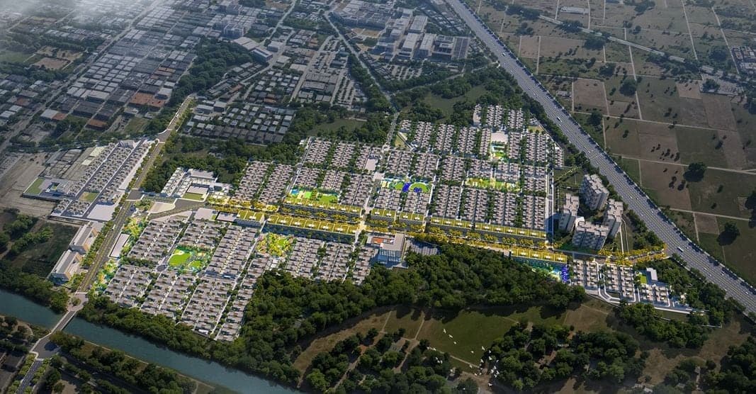 Trident Parktown township illustration — shared development context for Phase 2
